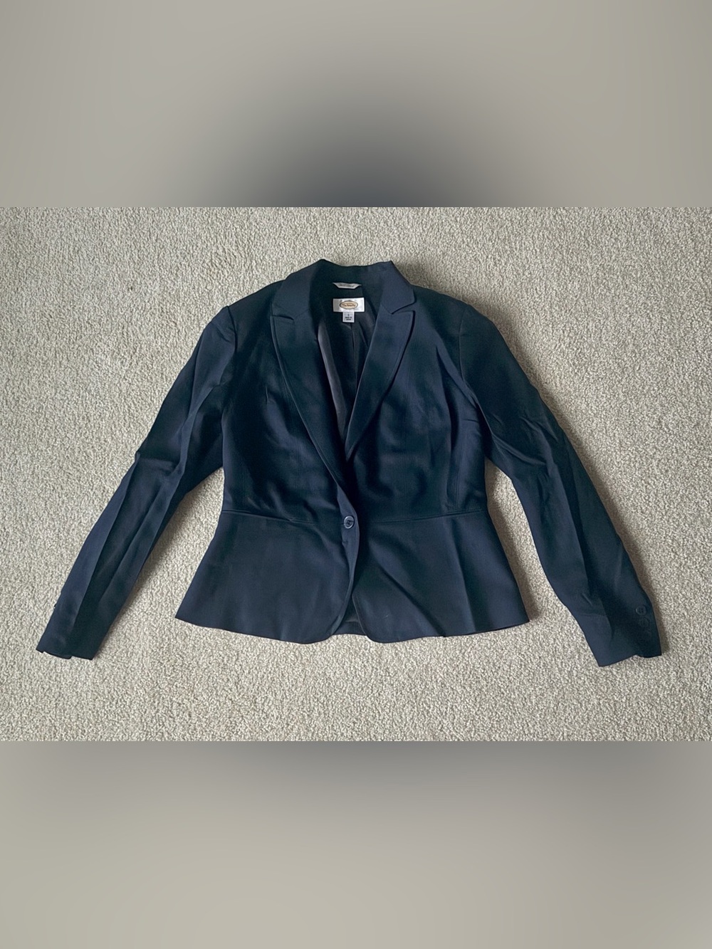 Talbots Dark Navy Blue Blazer Size 6